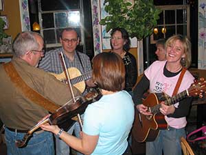 Post-show jam at Oskar Blues